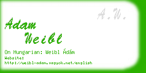 adam weibl business card